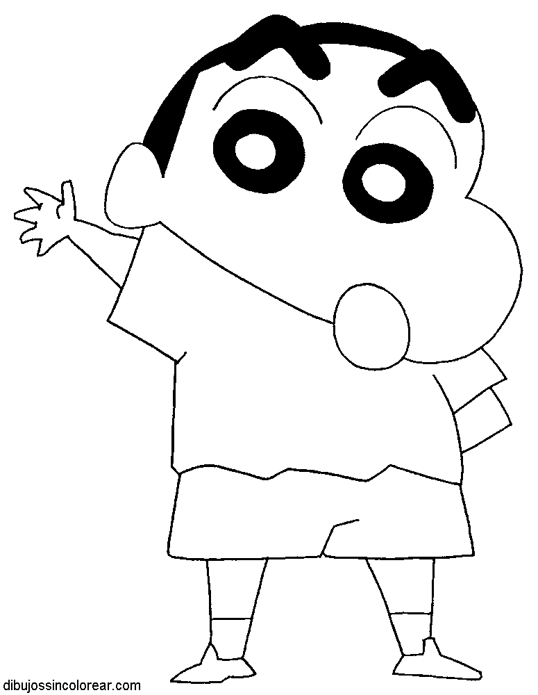 Shin Chan Coloring Pages Sketch Coloring Page